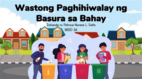 mga wastong pagtatapon ng basura sa parke